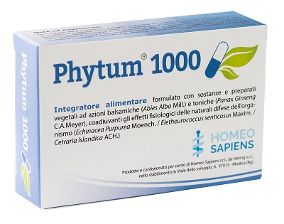 PHYTUM 1000 30 CAPSULE 500 MG - Fontenova srl