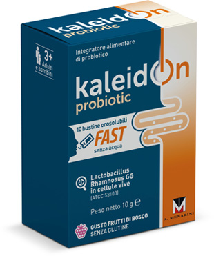 KALEIDON PROBIOTIC FAST FRUTTI DI BOSCO 10 BUSTE OROSOLUBILI - Fontenova srl