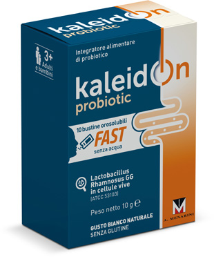 KALEIDON PROBIOTIC FAST BIANCO NATURALE 10 BUSTE OROSOLUBILI - Fontenova srl