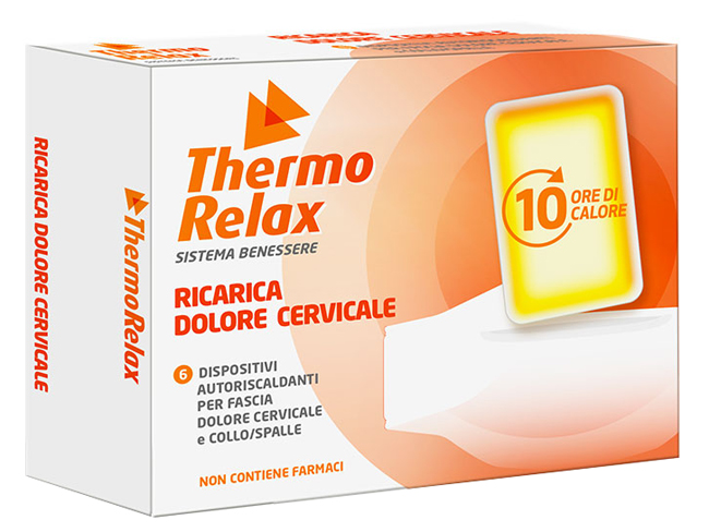 THERMORELAX RICARICA PER FASCIA DOLORE CERVICALE 6 DISPOSITIVI AUTORISCALDANTI - Fontenova srl