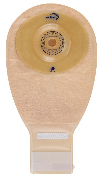 SACCA PER ILEOSTOMIA TRASPARENTE RITAGLIABILE WELLAND AURUM PROFILE ILEO MIDI DIAMETRO 13-48 MM INIZIO CONVESSITA' 48 MM 10 PEZZI - Fontenova srl
