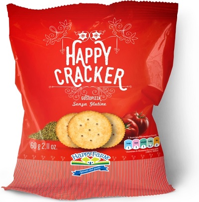 HAPPY FARM HAPPY CRACKERS GUSTO PIZZA 60 G - Fontenova srl