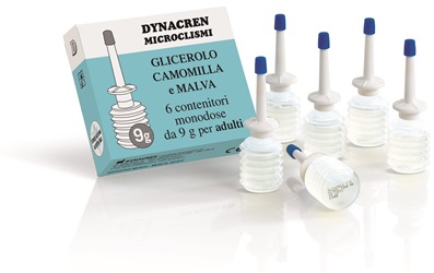 DYNACREN MICROCLISMI CAMOMILLA E MALVA 6 PEZZI DA 9 G PER ADULTI - Fontenova srl