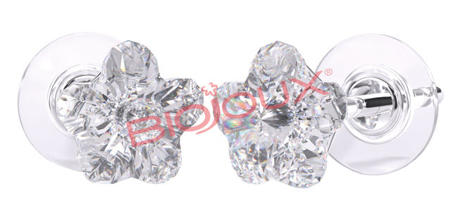 ORECCHINO POST FORATURA SWAROVSKI CRYSTAL FLOWER ARTICOLO BJT963 - Fontenova srl
