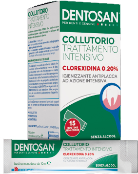 DENTOSAN COLLUTORIO MONODOSE INTENSIVO 0,20% 15 BUSTINE DA 10 ML - Fontenova srl