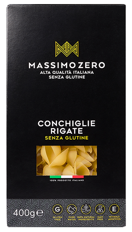 MASSIMO ZERO CONCHIGLIE RIGATE 400 G - Fontenova srl