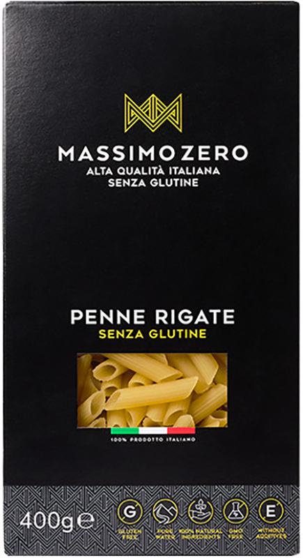 MASSIMO ZERO MEZZE PENNE RIGATE 400 G - Fontenova srl