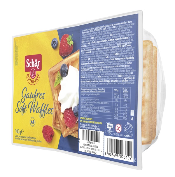 SCHAR GAUFRE SOFT WAFFLES 100 G - Fontenova srl