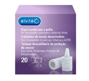 ALVITA COPRI SONDA USA E GETTA PER TERMOMETRO AD INFRAROSSI 20 PEZZI - Fontenova srl