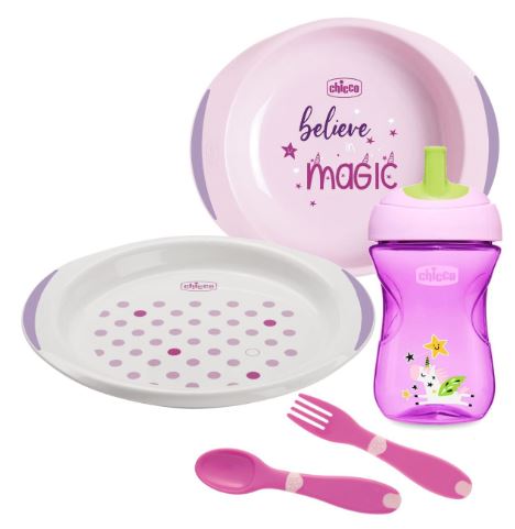 CHICCO SET PAPPA 12 MESI+ ROSA - Fontenova srl