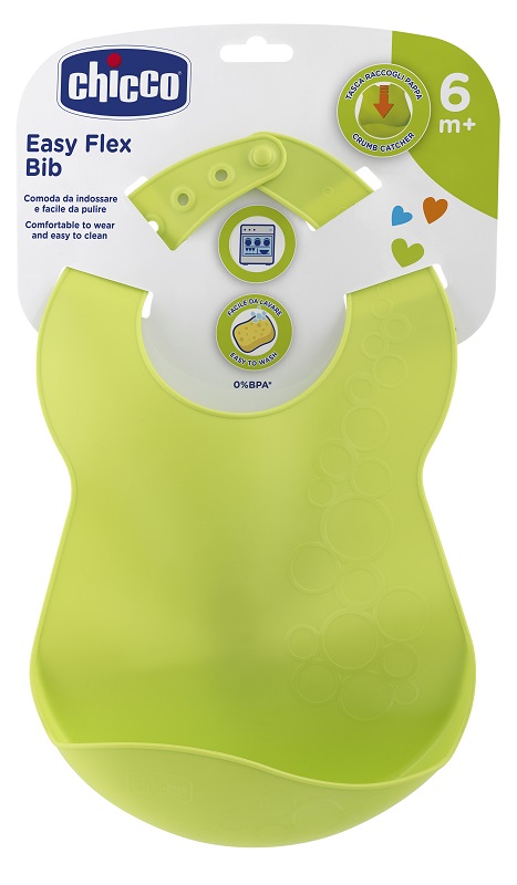 CHICCO BAVAGLINA RIGIDA 6M+ VERDE - Fontenova srl