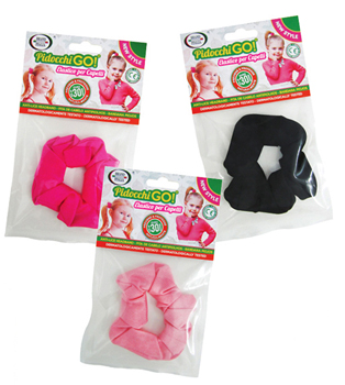 ELASTICO PER CAPELLI PER PREVENIRE E PROTEGGERE DAI PIDOCCHI PIDOCCHI GO - Fontenova srl