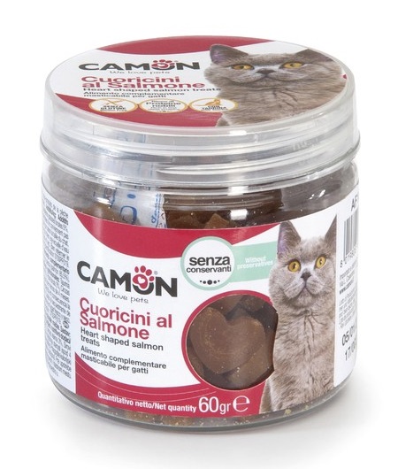 CUORICINI SALMONE BARATTOLINO 60 G 6 PEZZI - Fontenova srl