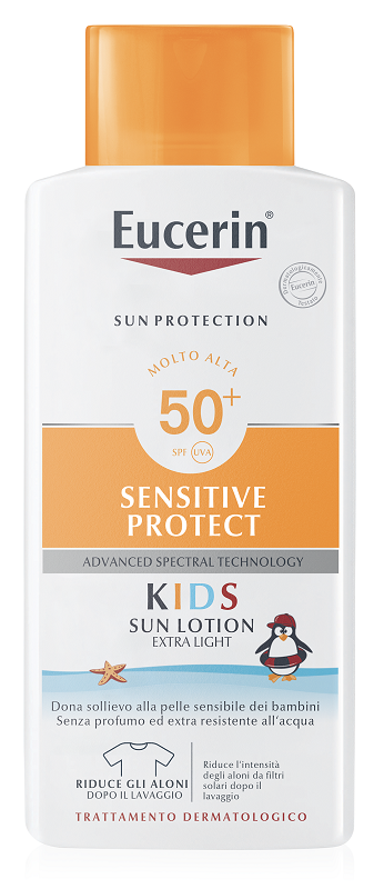 EUCERIN SUN PROTECTION SPF 50+ SENSITIVE PROTECT KIDS SUN LOTION EXTRA LIGHT 400 ML - Fontenova srl
