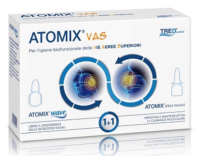 ATOMIX VAS KIT PER IGIENE FUNZIONALE DELLE VIE AEREE SUPERIORI ATOMIC WAVE + SPRAY - Fontenova srl