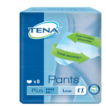 PANNOLONE PULL-UP TENA PANTS PLUS TAGLIA LARGE 8 PEZZI - Fontenova srl