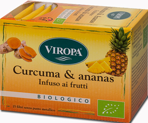 VIROPA CURCUMA & ANANAS INFUSO BIOLOGICO 15 BUSTINE 2,5 G - Fontenova srl