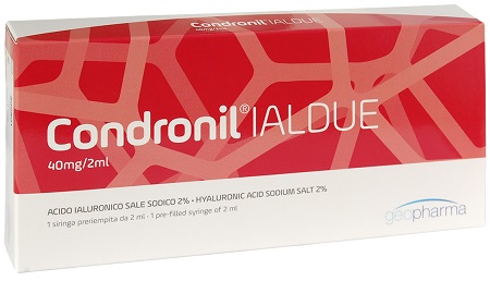 SIRINGA INTRA-ARTICOLARE CONDRONIL IALDUE PRERIEMPITA ACIDO IALURONICO SALE SODICO 40 MG 2 ML - Fontenova srl