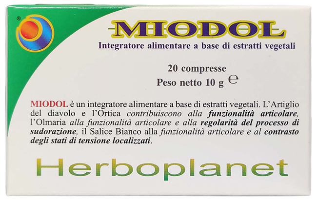 MIODOL 20 COMPRESSE BLISTER 10 G - Fontenova srl