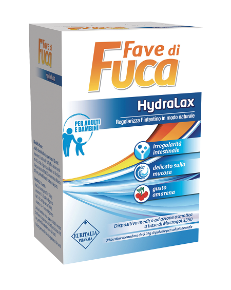 FAVE DI FUCA HYDRALAX 30 BUSTINE MONODOSE DA 5,07 G GUSTO AMARENA - Fontenova srl