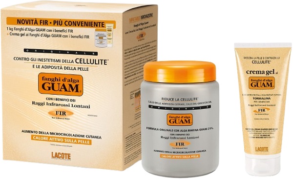 GUAM FIR FANGHI D'ALGA CONFEZIONE CONVENIENZA CON FANGHI D'ALGA GUAM FIR 1 KG + GUAM CREMA GEL FIR 200 ML - Fontenova srl