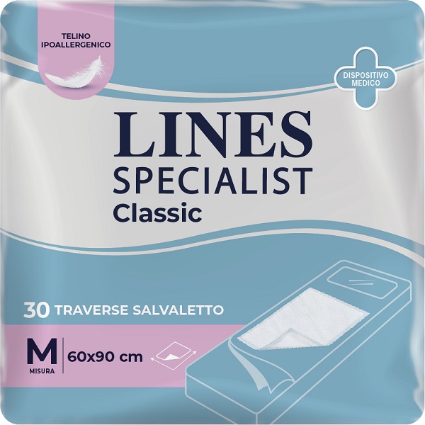 TRAVERSA ASSORBENTE LINES SPECIALIST CLASSIC MISURA 60X90 CM 30 PEZZI - Fontenova srl