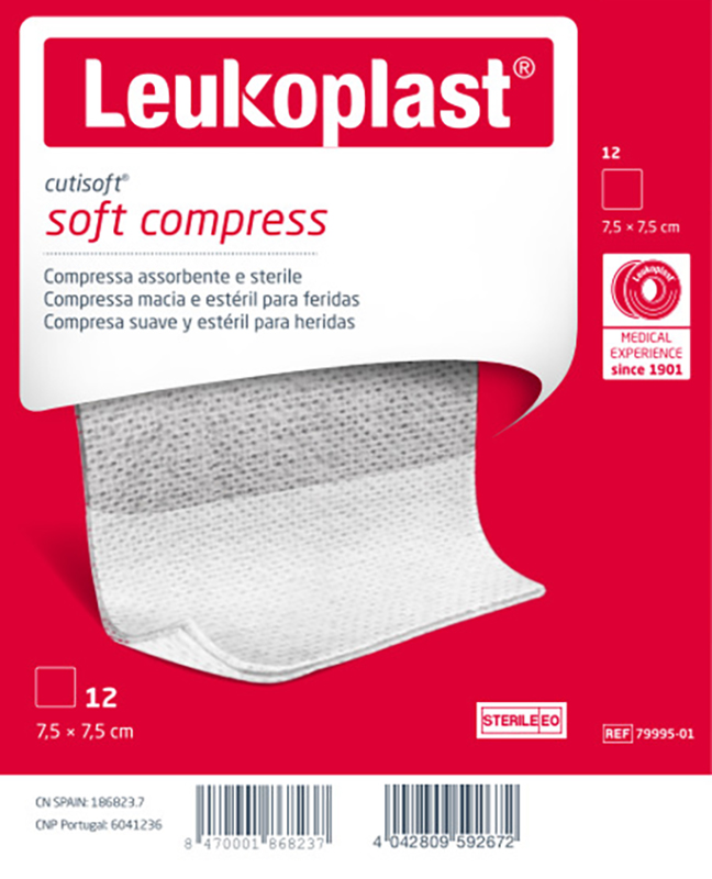 GARZA IDROFILA COMPRESSA CUTISOFT TESSUTO NON TESSUTO 7,5X7,5 CM 12 PEZZI - Fontenova srl