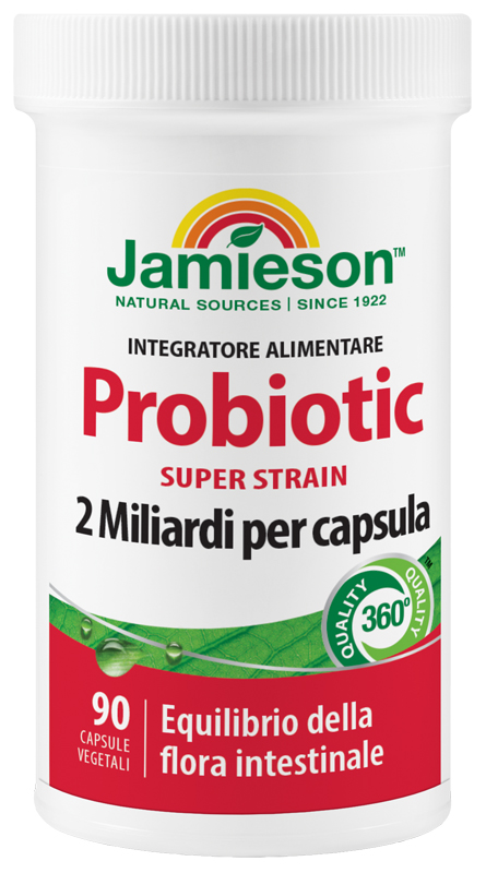 JAMIESON PROBIOTIC SUPER STRAIN 90 CAPSULE VEGETALI - Fontenova srl