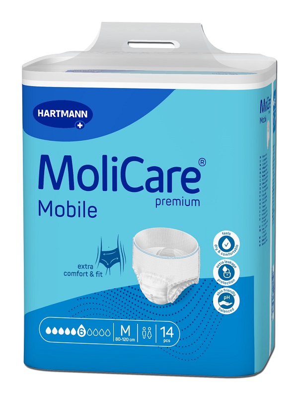 PANNOLINO PULL UP GIORNO MOLICARE MOBILE 6 GOCCE M 14 PEZZI CON IVA AL 22% - Fontenova srl