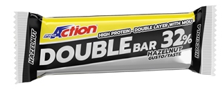 PROACTION DOUBLE BAR 32% NOCCIOLA CARAMELLO 60 G - Fontenova srl