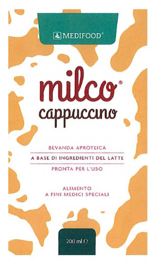 MEDIFOOD MILCO BEVANDA APROTEICA CAPPUCCINO 6 X 200 ML - Fontenova srl