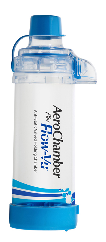 CAMERA DI TENUTA CON VALVOLA AEROCHAMBER PLUS FLOW PER ADULTI 5+ ANNI - Fontenova srl