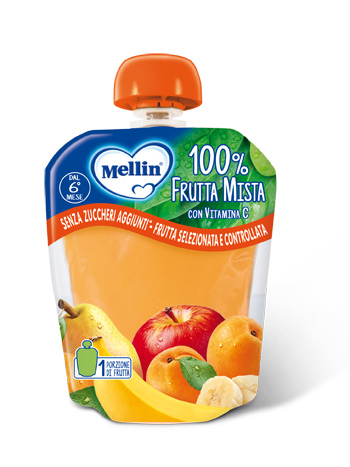 MELLIN POUCH FRUTTA MISTA 90 G - Fontenova srl