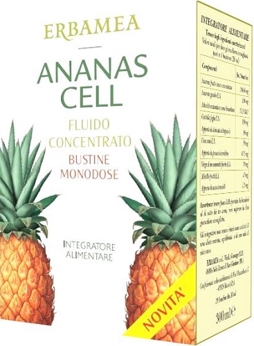 ANANAS CELL FLUIDO CONCENTRATO 15 BUSTINE 20 ML - Fontenova srl