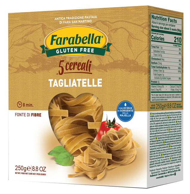FARABELLA TAGLIATELLE AI 5 CEREALI 250 G - Fontenova srl
