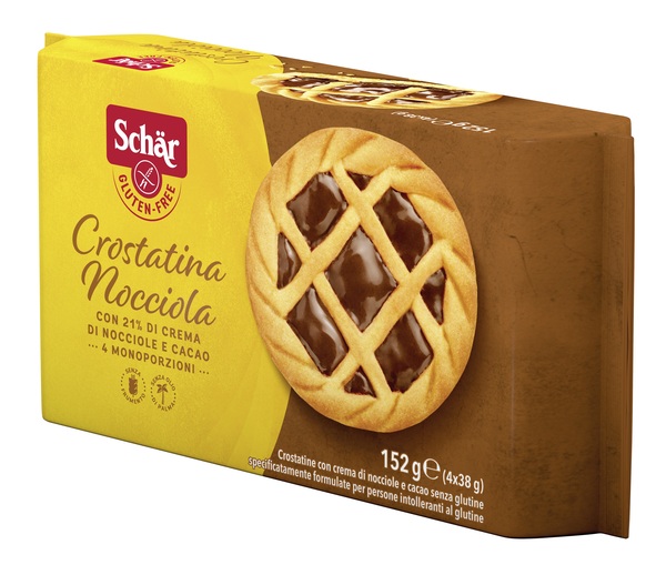 SCHAR CROSTATINA NOCCIOLA 4 MONOPORZIONI DA 38 G - Fontenova srl