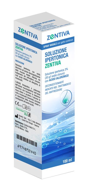 SOLUZIONE IPERTONICA ZENTIVA SPRAY NASALE 100 ML - Fontenova srl