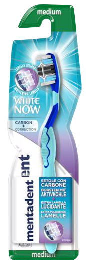MENTADENT SPAZZOLINO WHITE NOW CARBON - Fontenova srl