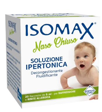 SOLUZIONE IPERTONICA ISOMAX NASO CHIUSO 20 FLACONCINI DA 5 ML - Fontenova srl