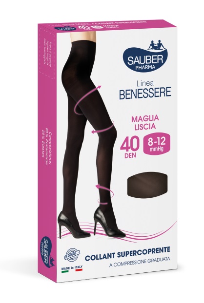 COLLANT SUPERCOPRENTE SAUBER 8-12MMHG NERO 3 - Fontenova srl