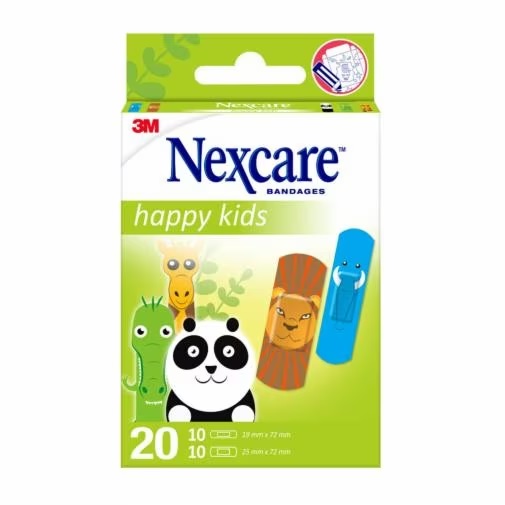 CEROTTI NEXCARE KIDS PLASTERS ANIMALS 20 PEZZI ASSORTITI - Fontenova srl