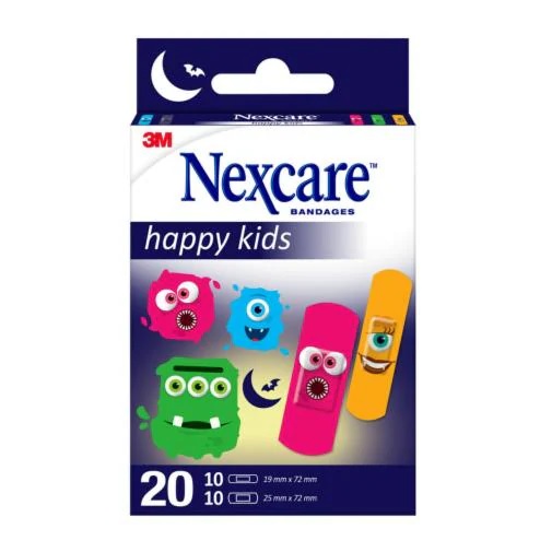 CEROTTI NEXCARE KIDS PLASTERS MONSTERS 20 PEZZI ASSORTITI - Fontenova srl