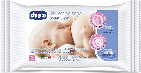 CHICCO SALVIETTE DETERGENTI PER IL SENO 72 PEZZI - Fontenova srl
