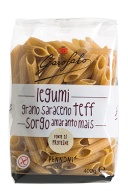 GAROFALO PENNONI PASTA SENZA GLUTINE LEGUMI E CEREALI 400 G - Fontenova srl