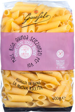 GAROFALO PENNE RIGATE SENZA GLUTINE 400 G - Fontenova srl