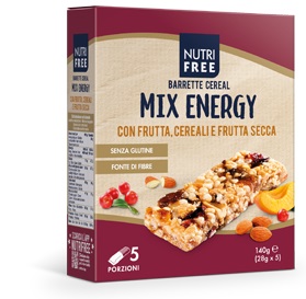 NUTRIFREE BARRETTE CEREAL MIX ENERGY 28 G X 5 - Fontenova srl