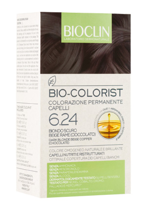 BIOCLIN BIO COLORIST 6,24 BIONDO SCURO BEIGE RAME - Fontenova srl