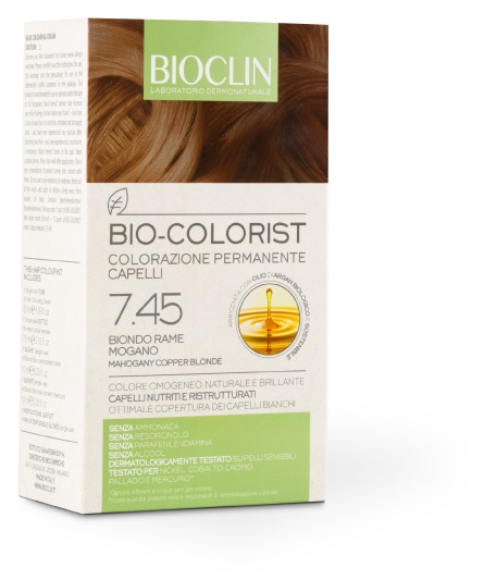 BIOCLIN BIO COLORIST 7,45 BIONDO RAME MOGANO - Fontenova srl
