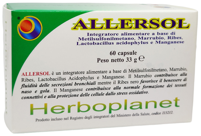 ALLERSOL 60 CAPSULE - Fontenova srl