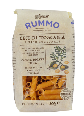 RUMMO PENNE RIGATE N 66 CECI DI TOSCANA E RISO INTEGRALE 300 G - Fontenova srl